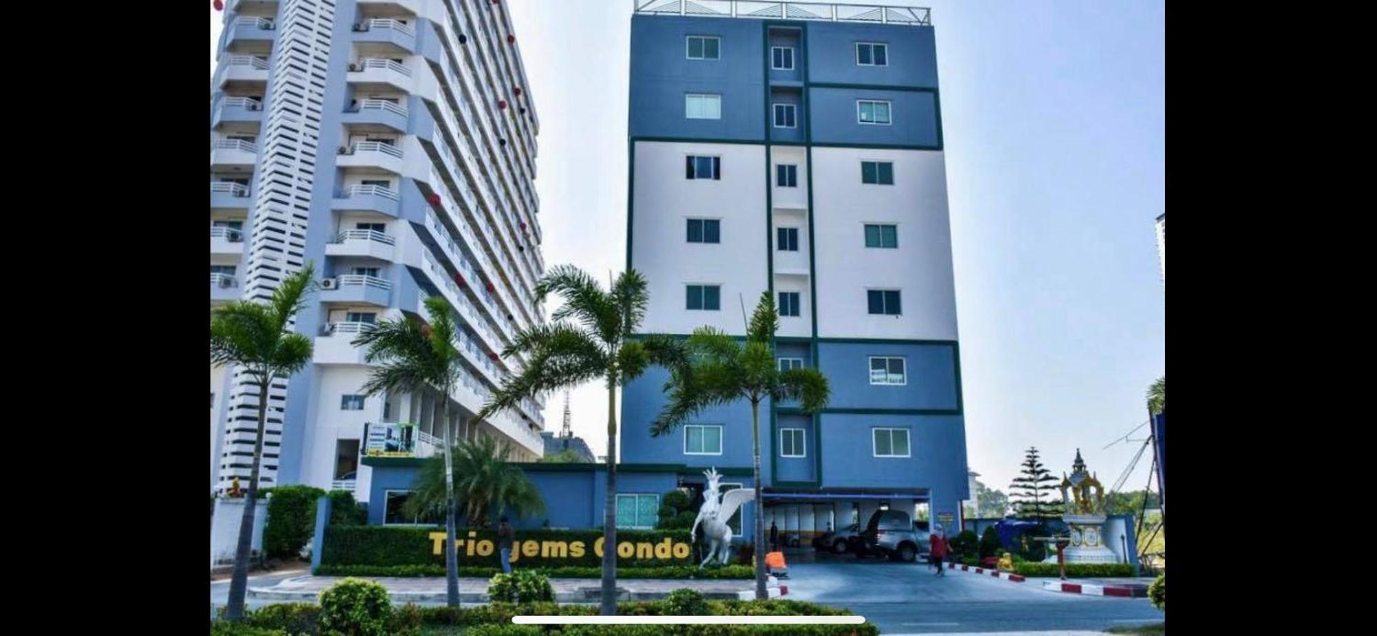 Trio Gems Condo, Pattaya Thailand Jomtien Beach Eksteriør billede